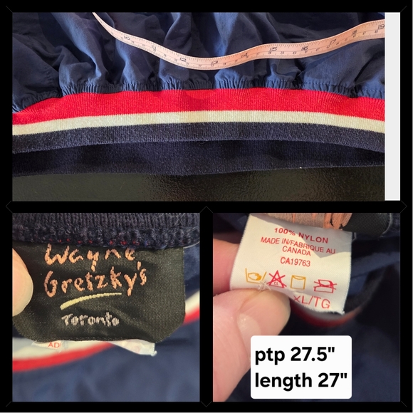 Vintage Wayne Gretzky V-Neck Pullover Jacket - Picture 3 of 3